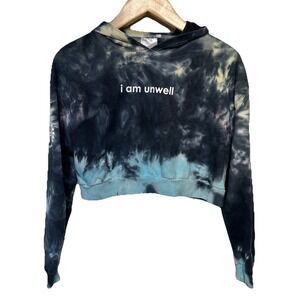 Barstool Sports Call Her Daddy Hoodie I Am‎ Unwell Cropped Sweatshirt Sz Small
